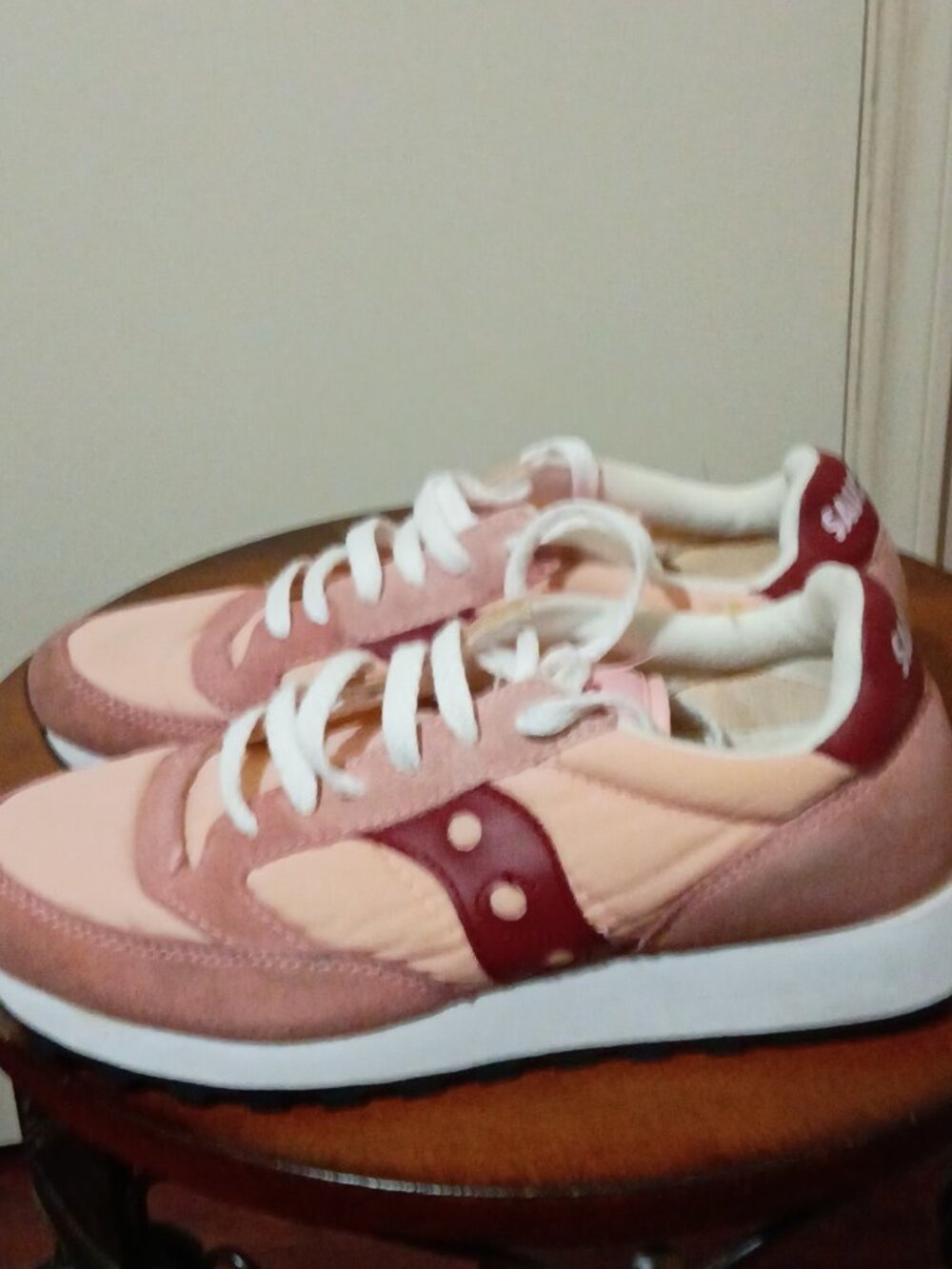 Saucony Jazz 81 Womens Size 7.5 Pink White Running Shoes Sneakers 1044-91 - Picture 9 of 13